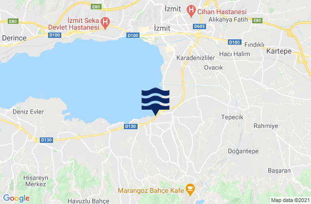 Yakacık, Turkeyの潮見表地図