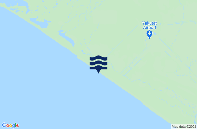 Yakutat (Cannon Beach), United Statesの潮見表地図