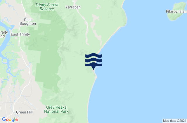 Yarrabah, Australiaの潮見表地図