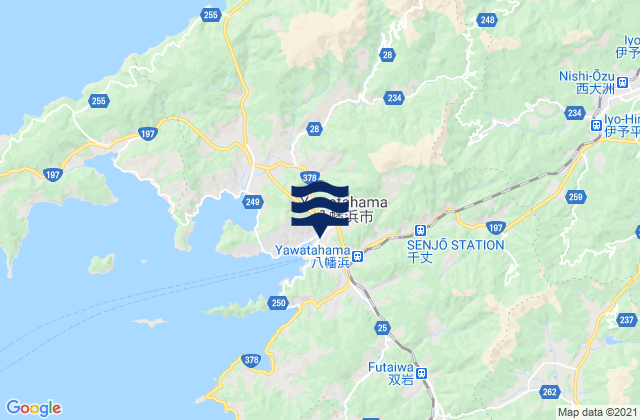 Yawatahama-shi, Japanの潮見表地図