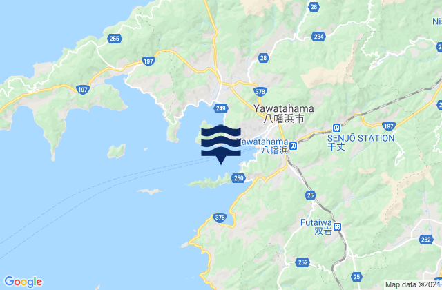 Yawatahama Ko, Japanの潮見表地図