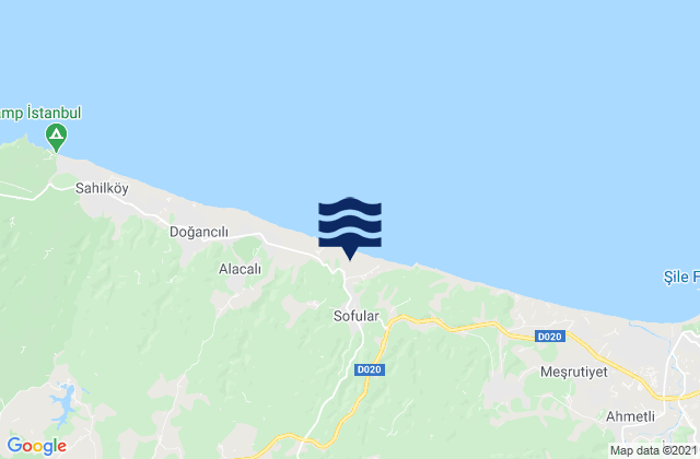 Yeşilvadi, Turkeyの潮見表地図