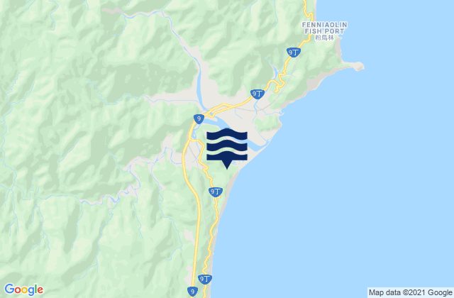 Yilan, Taiwanの潮見表地図