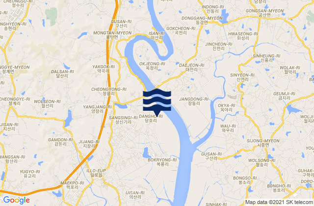 Yongsan-dong, South Koreaの潮見表地図