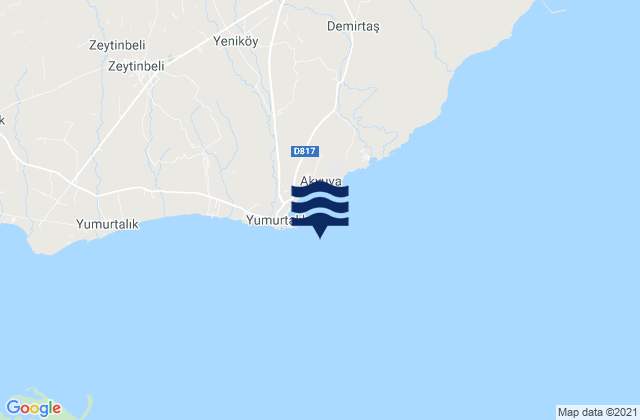 Yumurtalık, Turkeyの潮見表地図