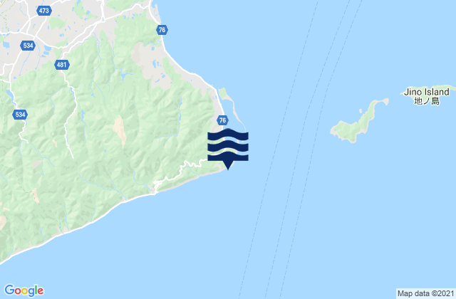 Yura Ko Tomogashima Suido, Japanの潮見表地図