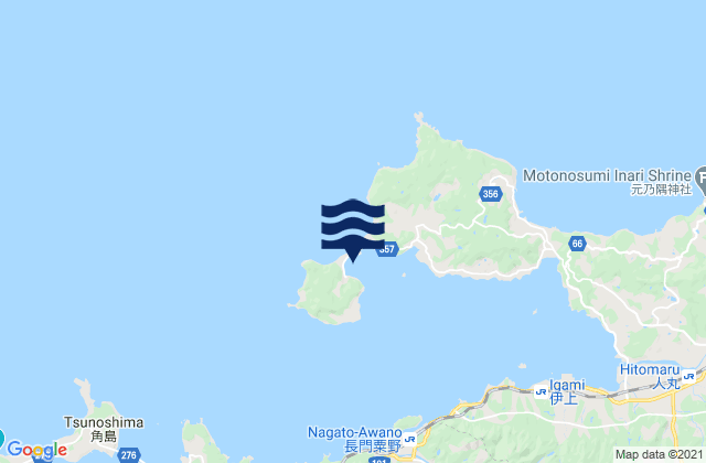 Yuya Wan (Aburatani Wan), Japanの潮見表地図