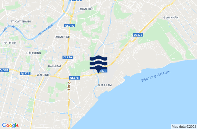 Yên Định, Vietnamの潮見表地図