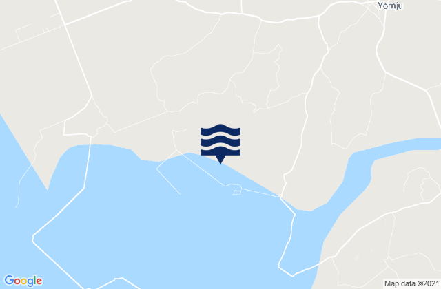 Yŏmju-gun, North Koreaの潮見表地図