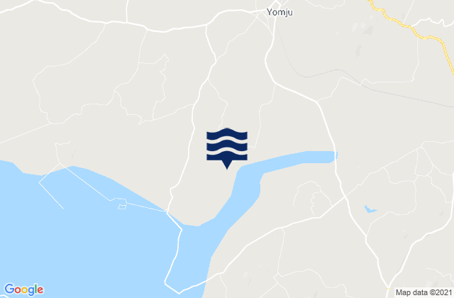 Yŏmju-ŭp, North Koreaの潮見表地図