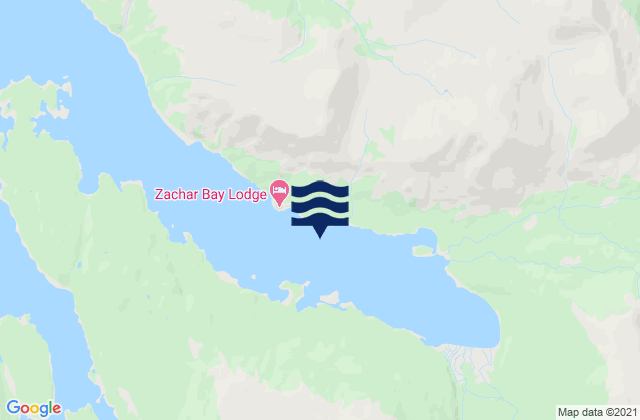 Zachar Bay, United Statesの潮見表地図