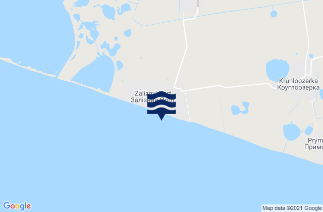 Zaliznyy Port, Ukraineの潮見表地図