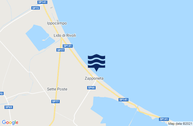 Zapponeta, Italyの潮見表地図