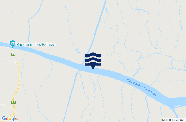 Zarate, Argentinaの潮見表地図