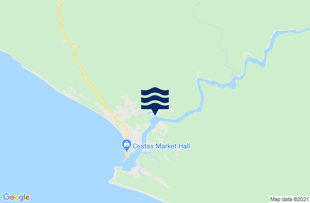 Zarflahn District, Liberiaの潮見表地図