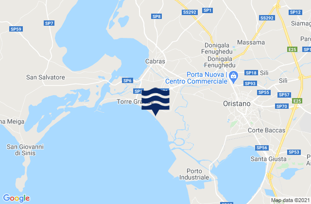 Zeddiani, Italyの潮見表地図