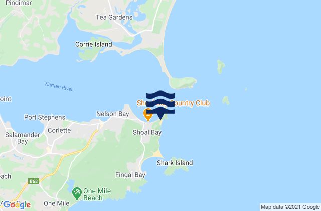 Zenith Beach, Australiaの潮見表地図