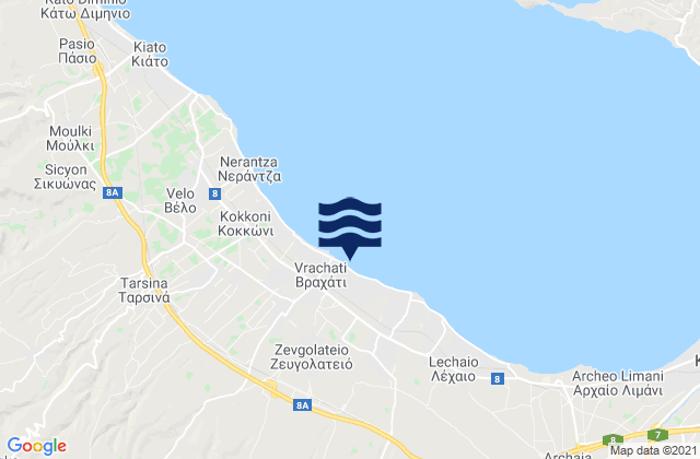 Zevgolateió, Greeceの潮見表地図