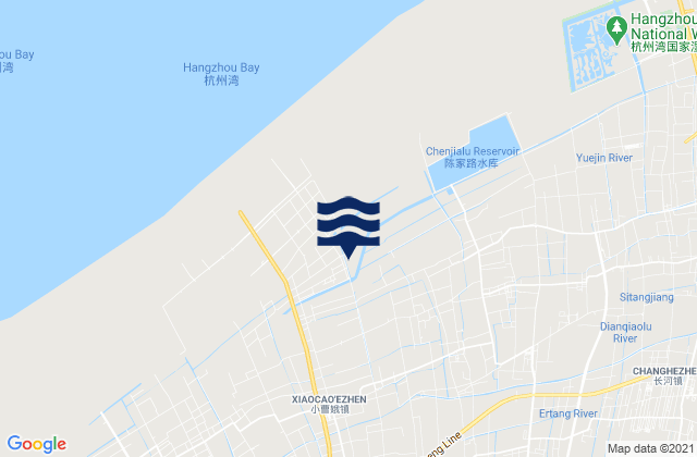 Zhouxiang, Chinaの潮見表地図