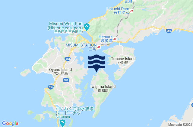 Zozo-No-Seto, Japanの潮見表地図