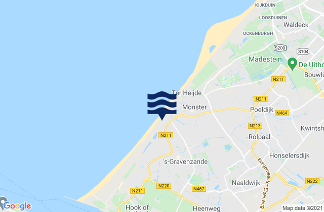 's-Gravenzande, Netherlandsの潮見表地図