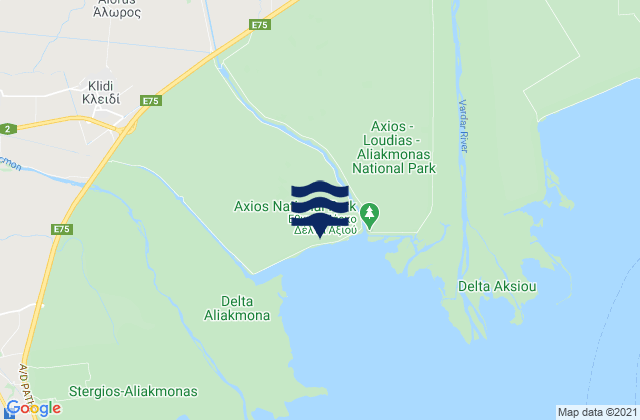 Ádendro, Greeceの潮見表地図