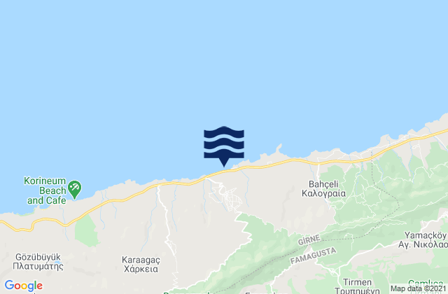 Ágios Amvrósios, Cyprusの潮見表地図