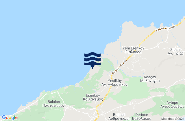 Ágios Andrónikos, Cyprusの潮見表地図