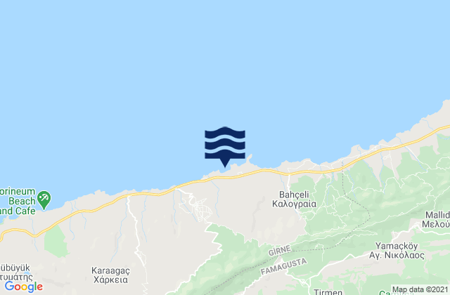 Ágios Charíton, Cyprusの潮見表地図