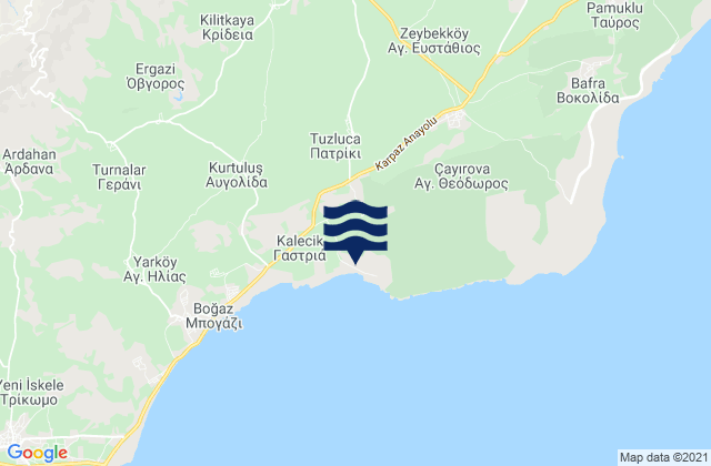 Ágios Efstáthios, Cyprusの潮見表地図