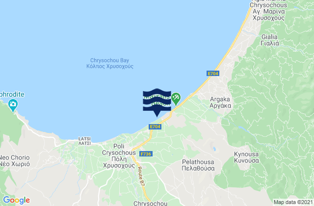 Ágios Isídoros, Cyprusの潮見表地図