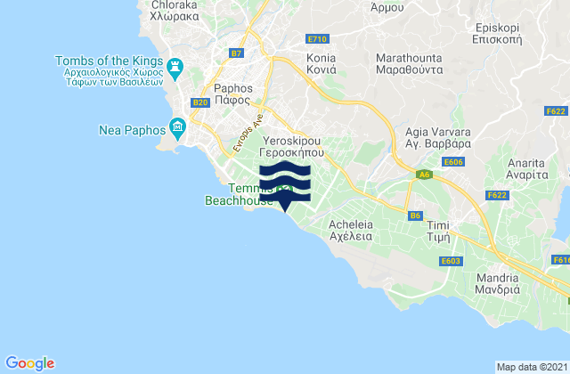 Ármou, Cyprusの潮見表地図