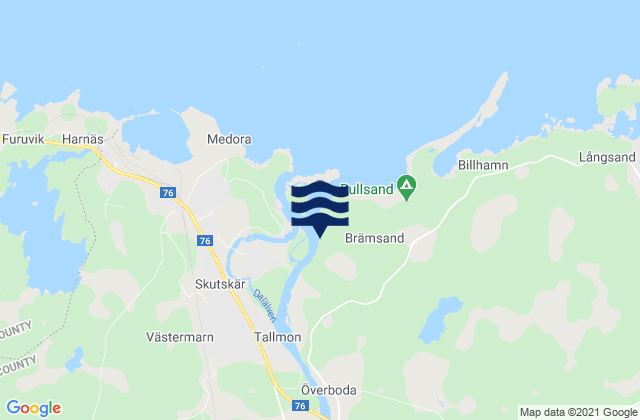 Älvkarleby, Swedenの潮見表地図