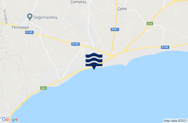 Çanta, Turkeyの潮見表地図