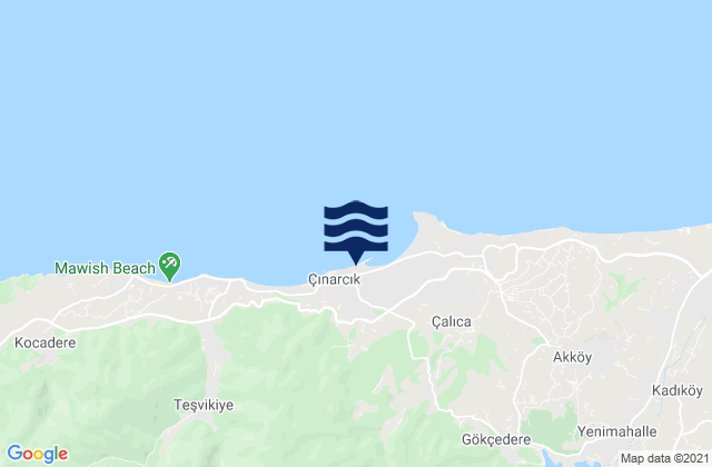 Çınarcık, Turkeyの潮見表地図
