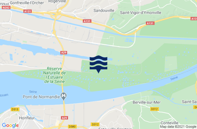 Étainhus, Franceの潮見表地図