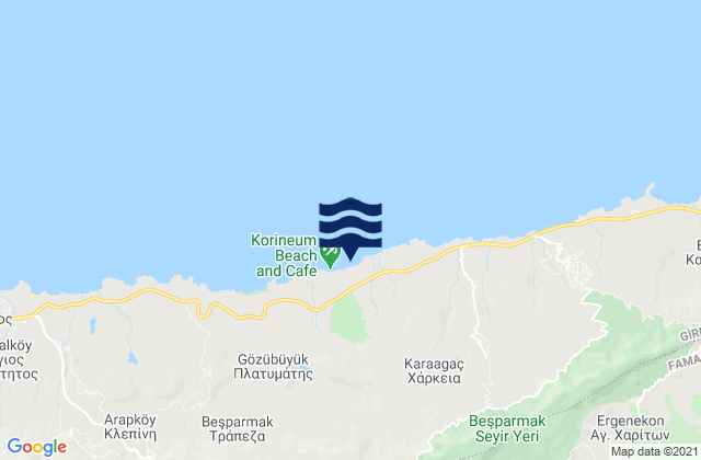 Éxo Metóchi, Cyprusの潮見表地図