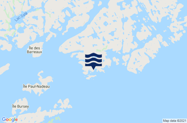 Île Maurice, Canadaの潮見表地図