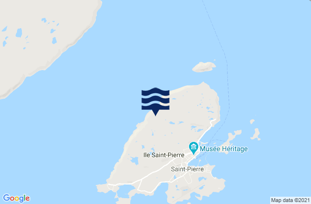 Île Saint-Pierre, Saint Pierre and Miquelonの潮見表地図