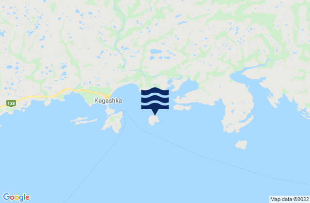 Île Verte, Canadaの潮見表地図