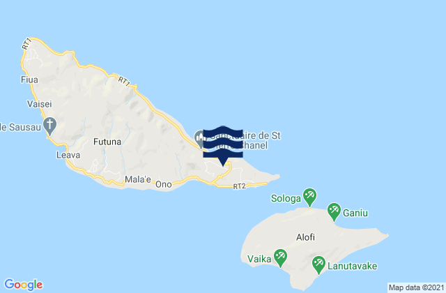 Îles de Hoorn, Wallis and Futunaの潮見表地図