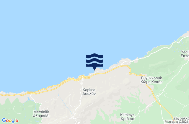 Óvgoros, Cyprusの潮見表地図