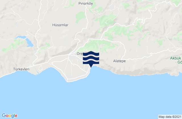 Ören, Turkeyの潮見表地図