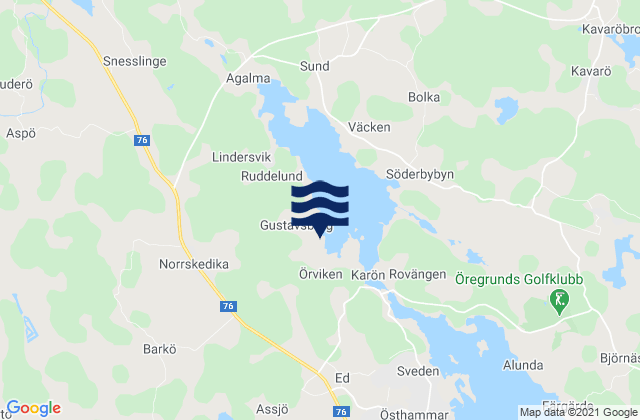 Östhammars Kommun, Swedenの潮見表地図