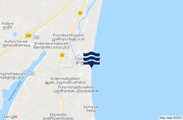 Ālappākkam, Indiaの潮見表地図