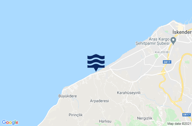 İskenderun İlçesi, Turkeyの潮見表地図