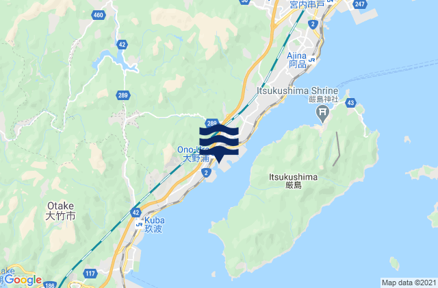 Ōno-hara, Japanの潮見表地図