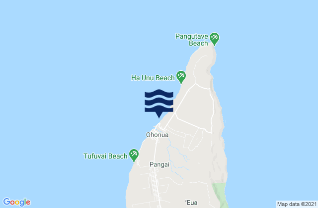 ‘Ohonua, Tongaの潮見表地図
